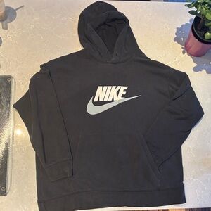 Nike Black and White Logo Hoodie